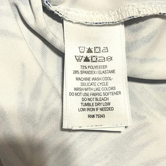 TOMMY BAHAMA PALM Long Sleeve Full Zip Golf Jacket Size Small Blue and White - Picture 3 of 5